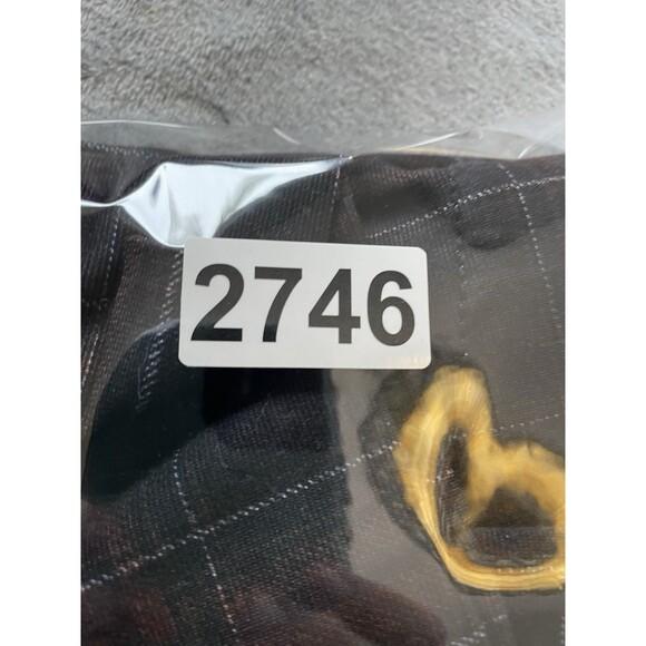 Jones New York Signature Pants Womens XL Brown Plaid Pull On Academia Preppy NWT - Picture 8 of 8